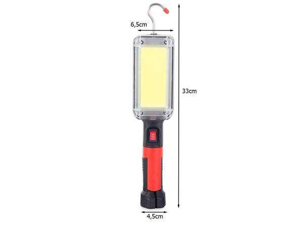 Lampa latarka warsztatowa led cob 20w akumulator