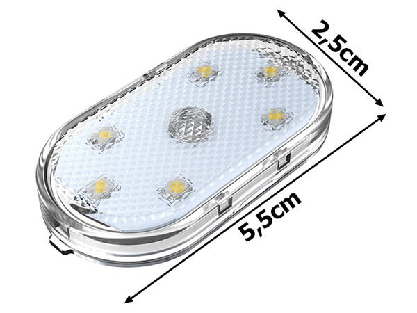 Lampka 6 led rgb do samochodu oświetlenie wnętrza dodtykowa bezprzewodowa