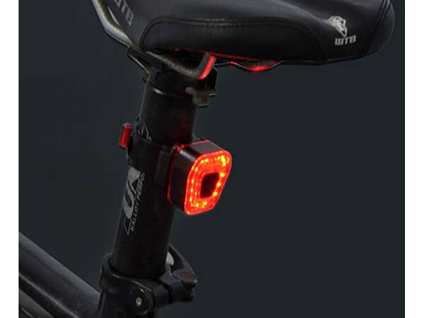 Lampka rowerowa tylna 14 led na rower światło czerwone mocne tył aku usb