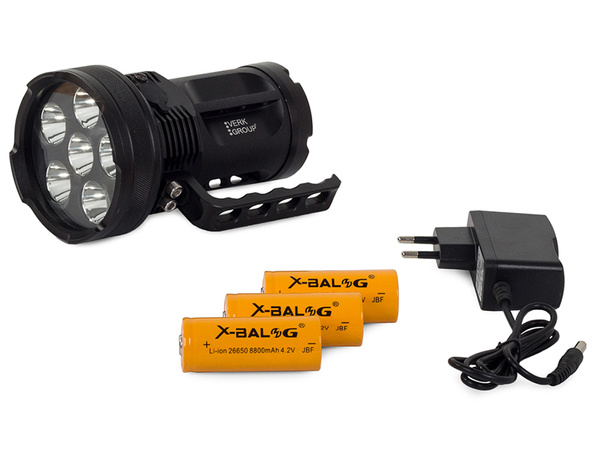 Latarka bailong szperacz policyjna mocna led t6 x6