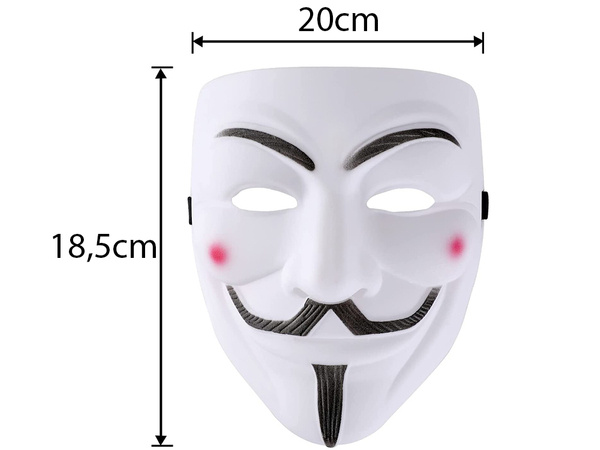 Maska anonymous vendetta acta protest halloween v