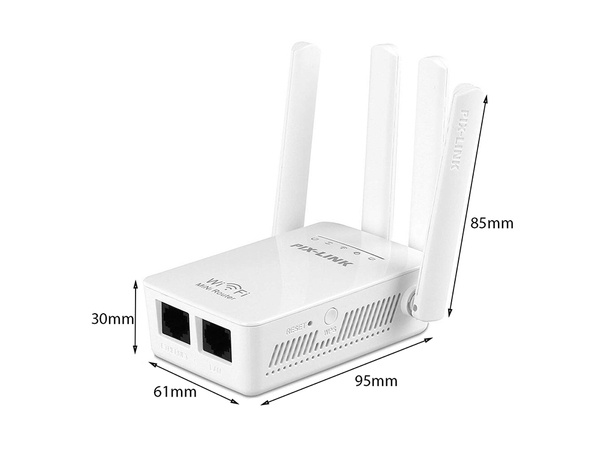 Mocny wzmacniacz sygnału wifi repeater 300mb/s wps