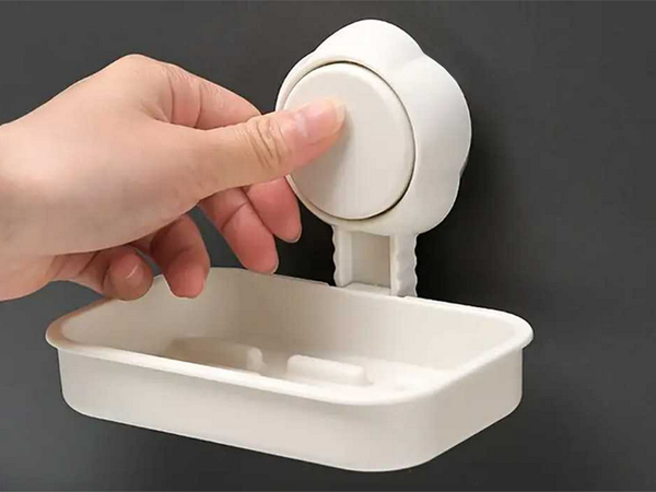 Mydelniczka pojemnik na mydło do kąpieli na przyssawkę łazienkowa wisząca