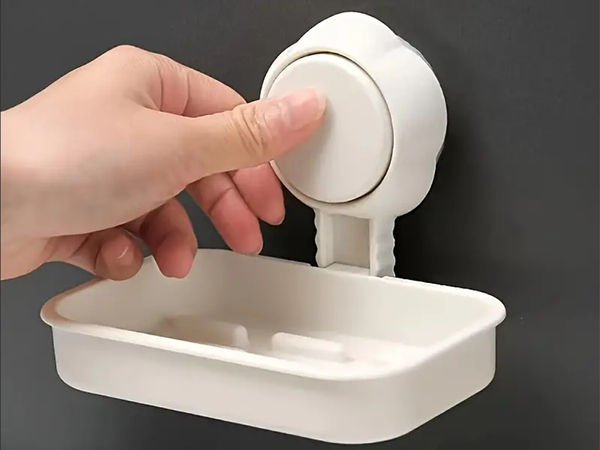 Mydelniczka pojemnik na mydło do kąpieli na przyssawkę łazienkowa wisząca