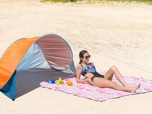 Namiot plażowy samorozkładający parawan uv duży na plażę pokrowiec pop-up