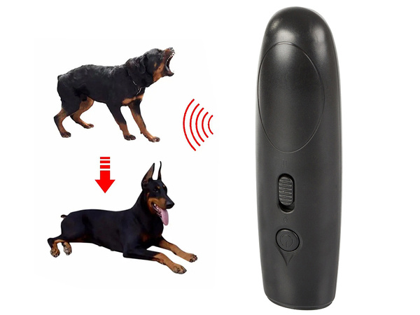 Odstraszacz psów ultradźwiękowy do tresury latarka
