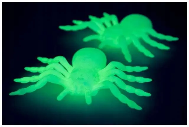 Pająk halloween 2 szt duże dekoracja straszne pająki 11cm fluorescencyjny