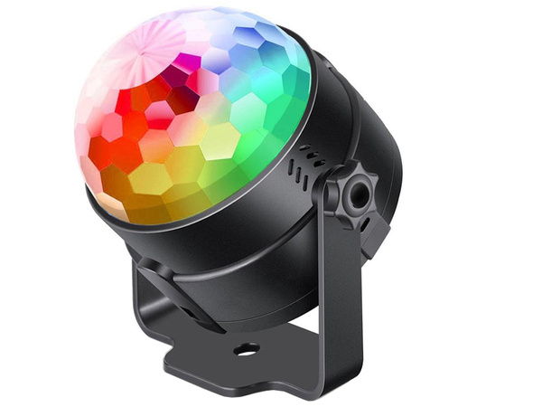 Projektor dyskotekowy kula disco reflektor led rgb