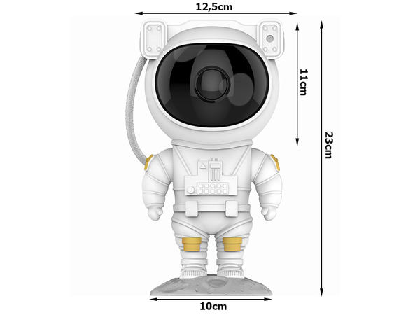 Projektor gwiazd astronauta lampka nocna rzutnik niebo laserowy led pilot