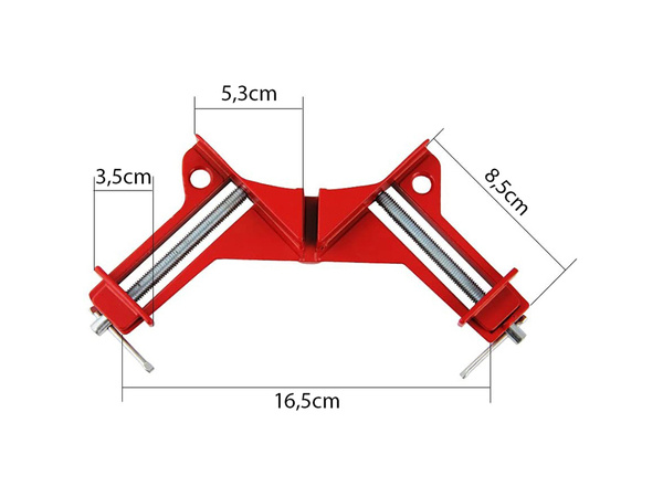 Ścisk kątowy stolarski imadło narożne uchwyt metal
