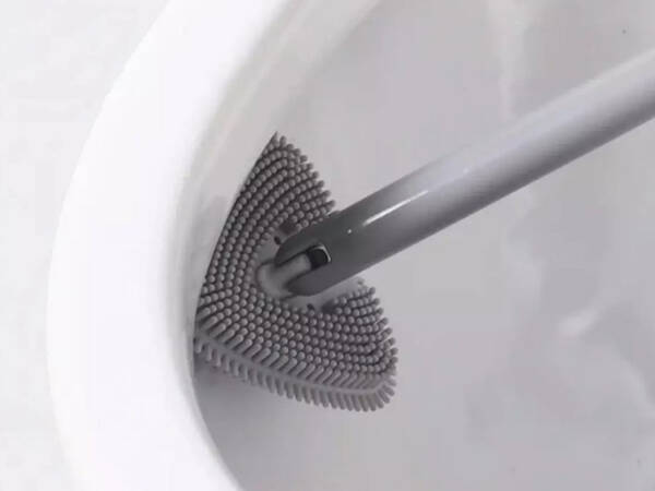 Silikonowa szczotka toaletowa do toalety wc do mycia pojemnik naścienny