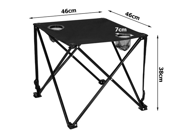 Stolik wędkarski turystyczny składany mały na balkon na biwak pod namiot