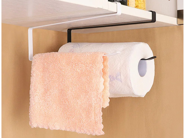 Uchwyt wieszak na ręcznik papierowy kuchenny wsuwany metalowy mat loft