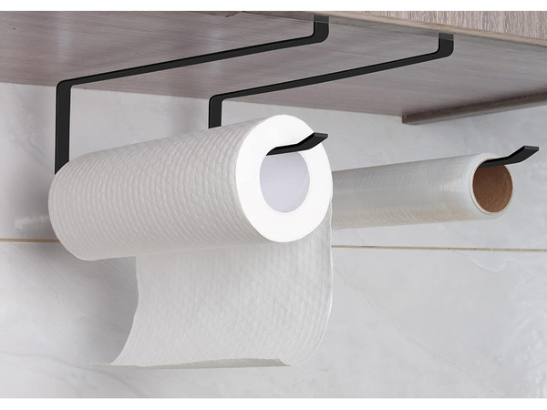 Uchwyt wieszak na ręcznik papierowy kuchenny wsuwany metalowy mat loft