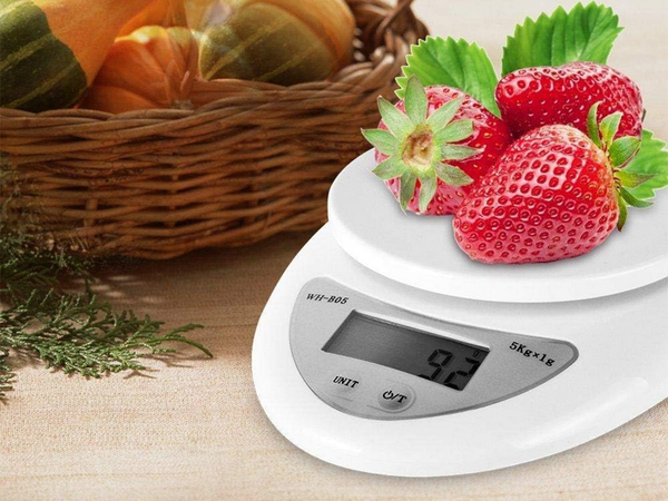 Waga kuchenna elektroniczna cyfrowa z misą miska 5kg lcd dokładna miarka