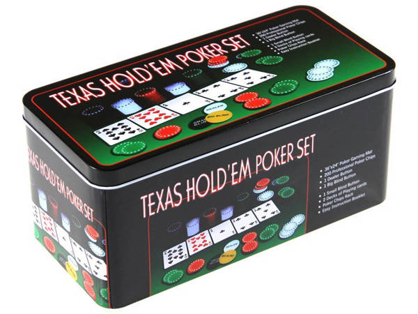 Zestaw do pokera texas żetony 200szt karty mata