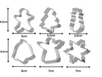 Forma do pieczenia 6 sztuk foremek świąteczne do pierników zestaw stalowe