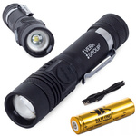 Latarka taktyczna bailong led cree zoom xm-l t6