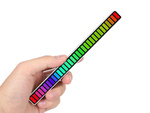 Ledy usb reakcja na dźwięk multikolor neon listwa rgb led mruga 18 trybów