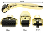 Mezoterapia igłowa masażer twarzy wałek roller 3w1