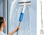 Mop płaski ze spryskiwaczem spray ściągaczka do okien myjka 3x nakładki 2w1