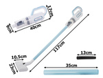 Odkurzacz pionowy ręczny bezworkowy filtr przewodowy 800w mocny 6 końcówek