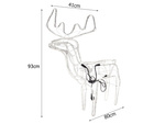 Świecący renifer 216 led świąteczna ozdoba duży ogrodowy z ruchomą głową