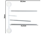 Wieszak na ręczniki łazienkowy obrotowy 4 ramiona