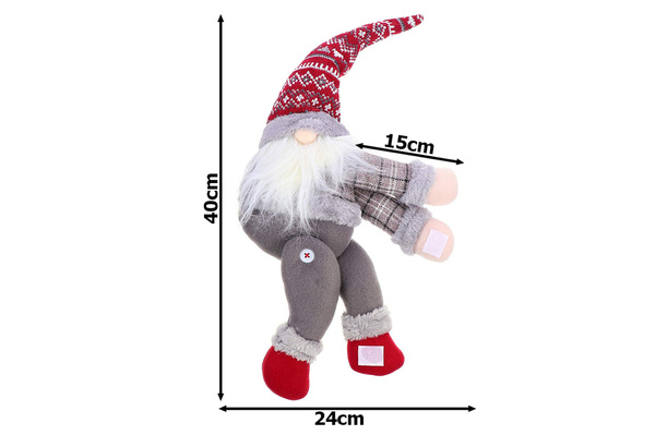 Christmas gnome gnome cortina hook-and-loop fastener