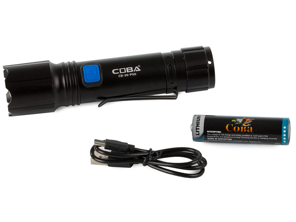 Военный тактический фонарь zoom clip coba xhp50