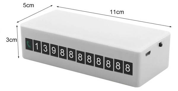 Магнит с номером телефона временной автостоянки