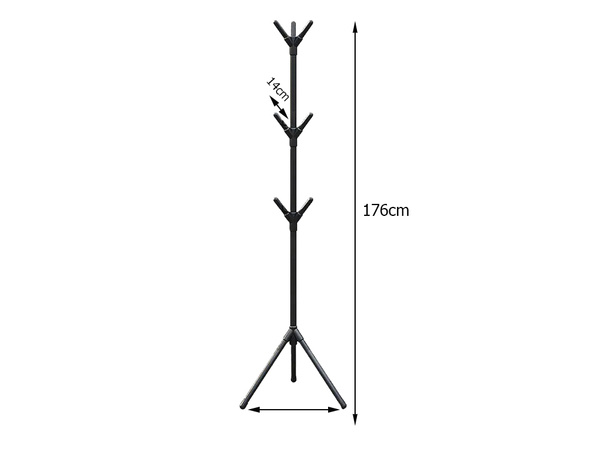 Напольная вешалка для одежды куртки напольная стойка металл черный