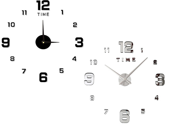 Настенные часы 3d наклейка настенные часы xxl большой 130 см наклейка тихий