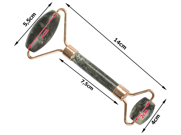 Нефритовый роликовый массажер для лица