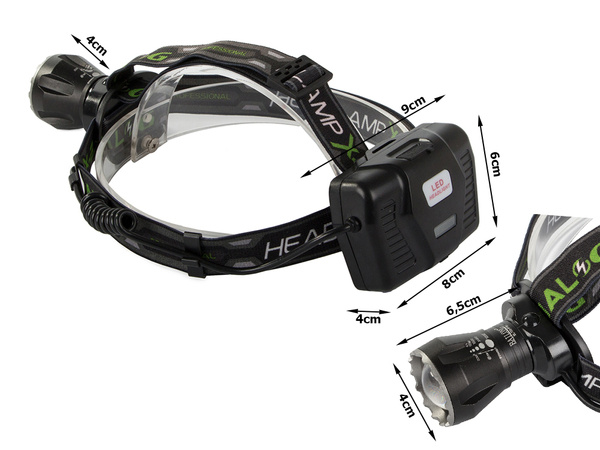 Bailong led headlamp xhp160 powerbank zoom