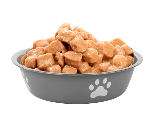 Dog cat food water bowl metal anti-slip pot large 700ml