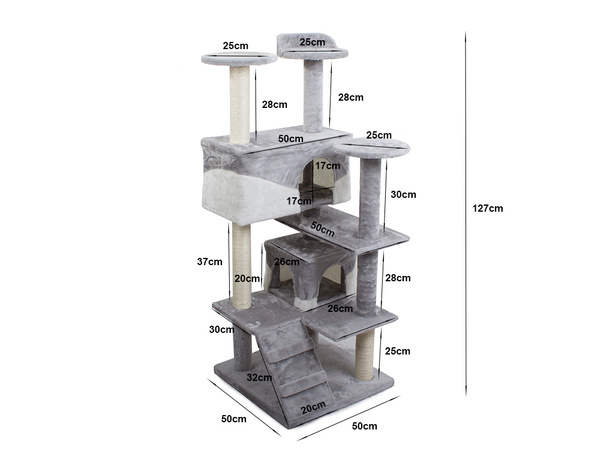 Drapak dla kota domek legowisko drzewo wieża 127cm