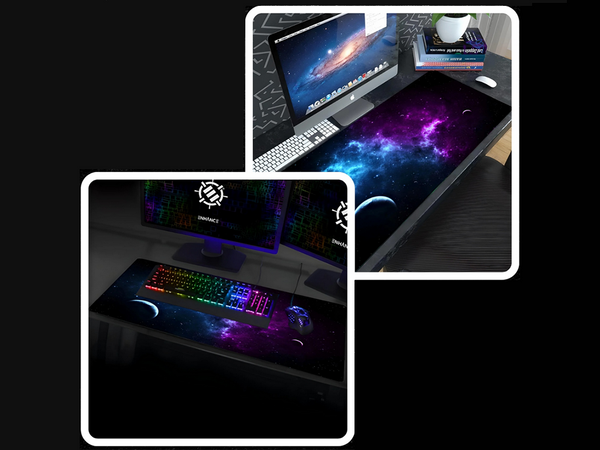 Gaming desk pad xxl cosmos stars 80x30 thick