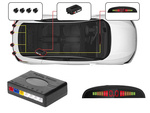 Комплект датчиков парковки заднего хода 4x sensor lcd display