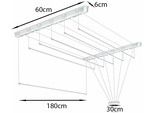 Потолочная сушилка для белья 5 стержней 180 см ванная комната балкон