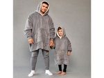 Теплая толстовка oversize одеяло xxl 2in1 толстый флис