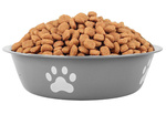 Dog cat food water bowl metal anti-slip pot large 700ml