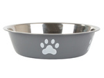 Dog cat food water bowl metal anti-slip pot large 700ml