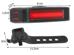 Rear bike lamp rear usb led cob lamp 500lm