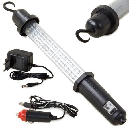 60 led lámpara de taller 2 alimentaciones 12v 230v