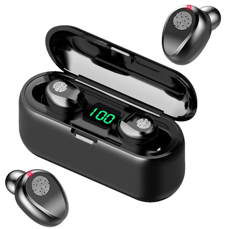 Auriculares inalámbricos bluetooth f9 powerbank