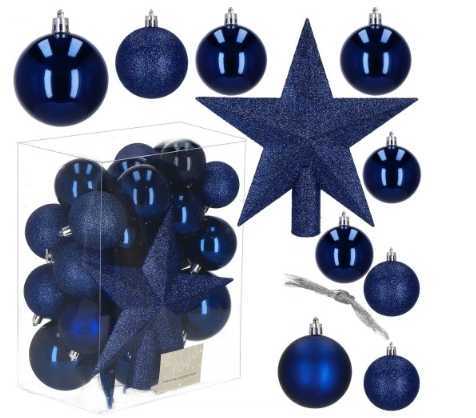 BOLAS DE NAVIDAD AZULES 33 JUEGO (36)