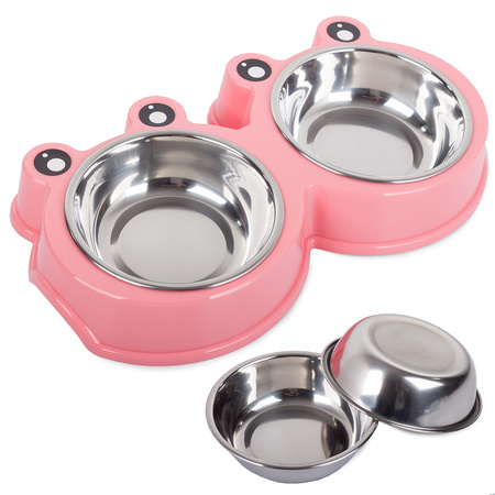 Caja para perros metal dual 0.175l x 2