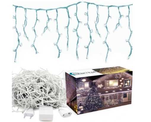 Cortina de luz 300 led blanco frío 10m combinado árbol de navidad luces guirnalda