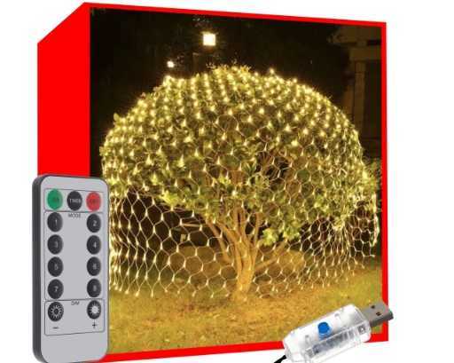 Cortina de pantalla de luz 160led luces de navidad usb piloto blanco 2x2.6m